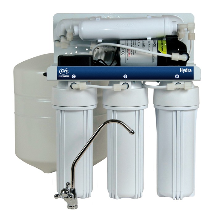 Sistema de filtro de agua potable de ósmosis inversa de 50 GPD bombeado -  Hombres del filtro de agua